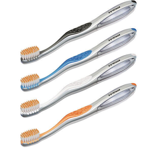 TRISA Pro Interdental toothbrush range in assorted colors without packaging